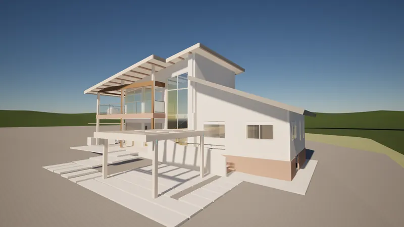 Casa Nórdica — Residência com arquitetura e estrutura integradas no mesmo modelo BIM.